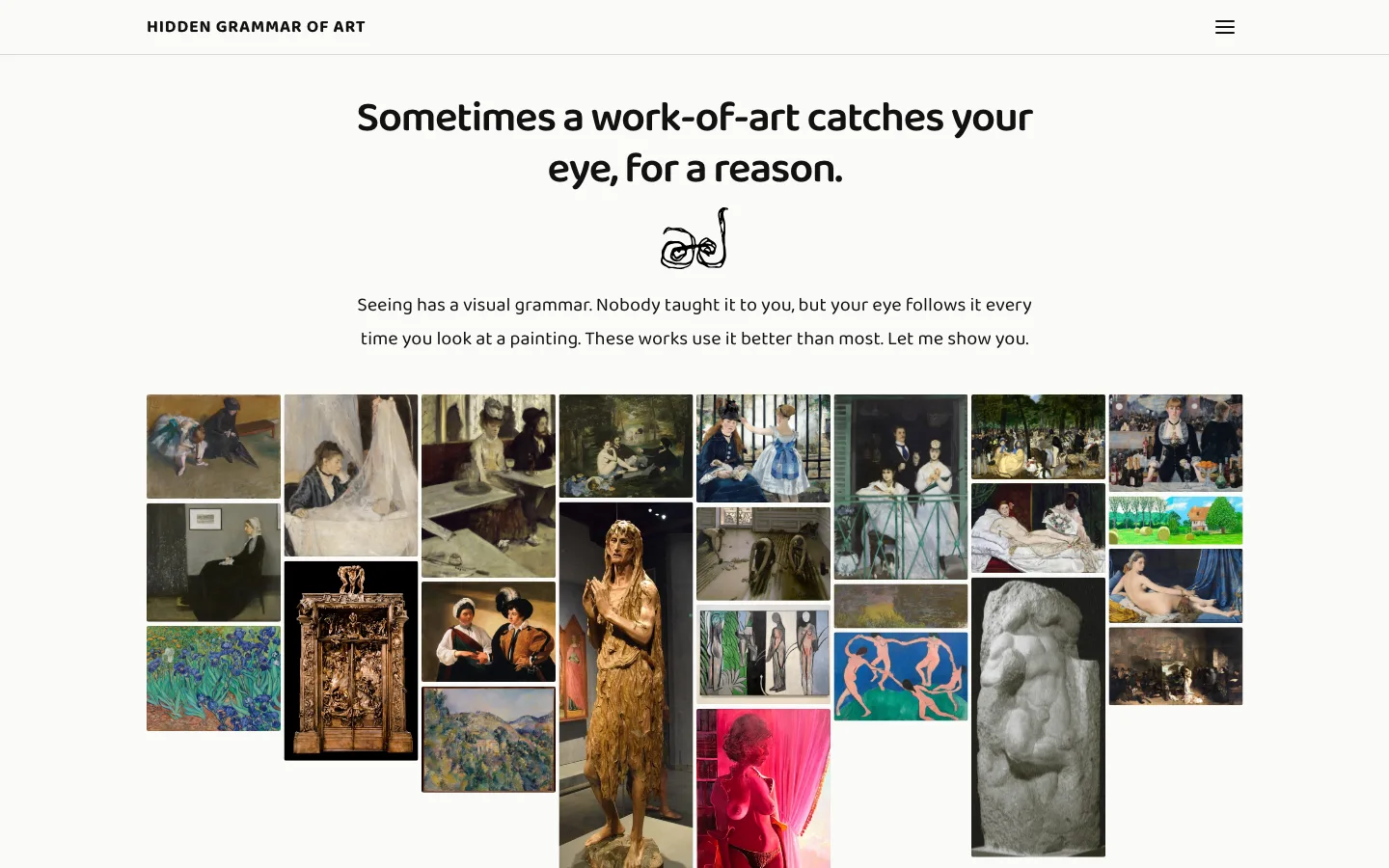 Hidden Grammar of Art